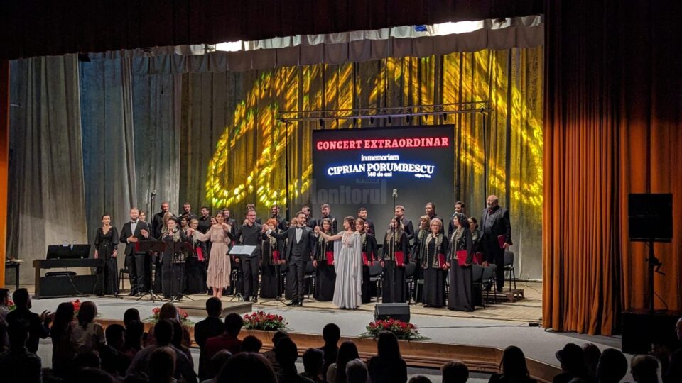 „Ciprian Porumbescu – 140 de ani”, un regal de muzică susținut de Corala „Ciprian Porumbescu” și invitații ei, pe scena suceveană