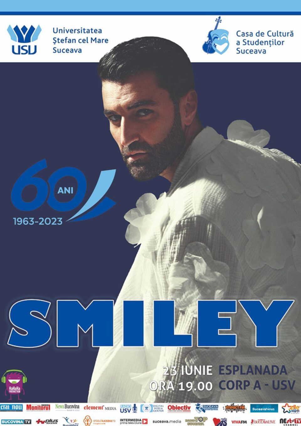 Afișul concertului cu Smiley