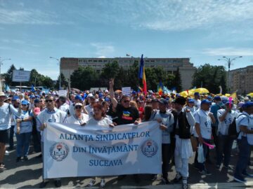 Câteva sute de profesori au participat la acțiunea organizată la București