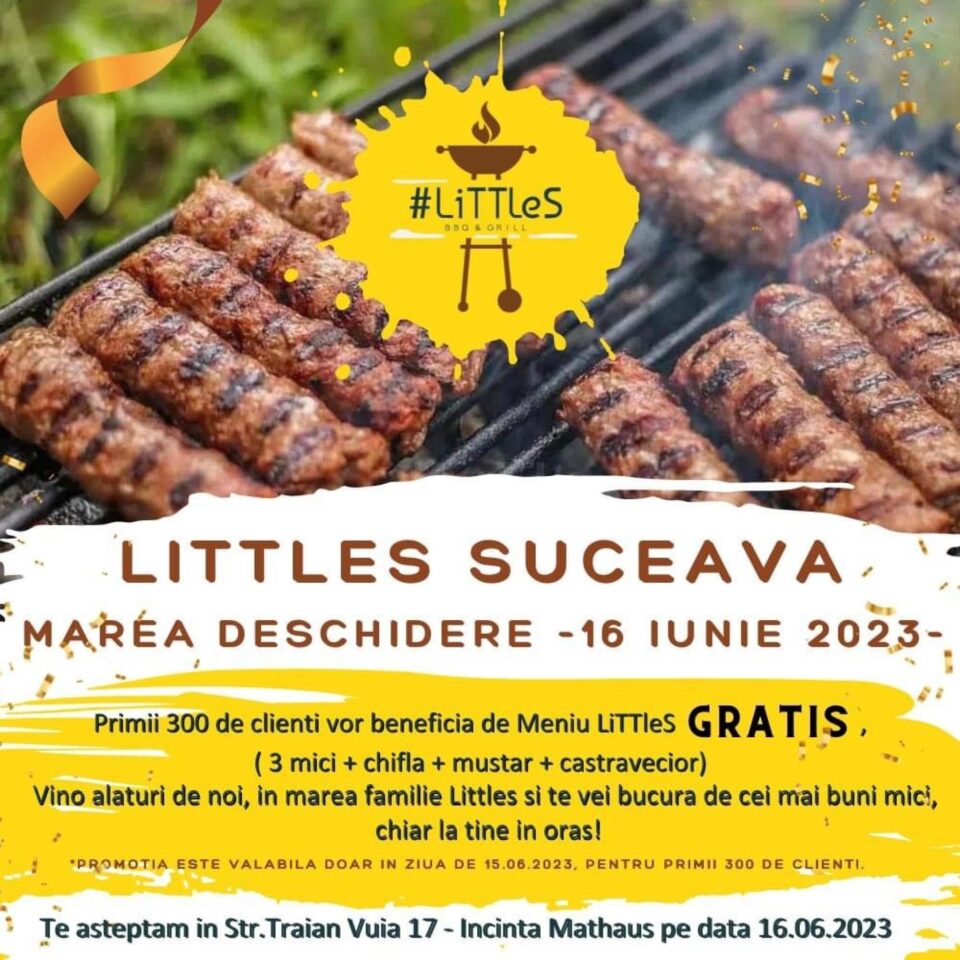Se deschide „Littles” în parcarea Mathaus Suceava. Gust. Culoare. Pasiune