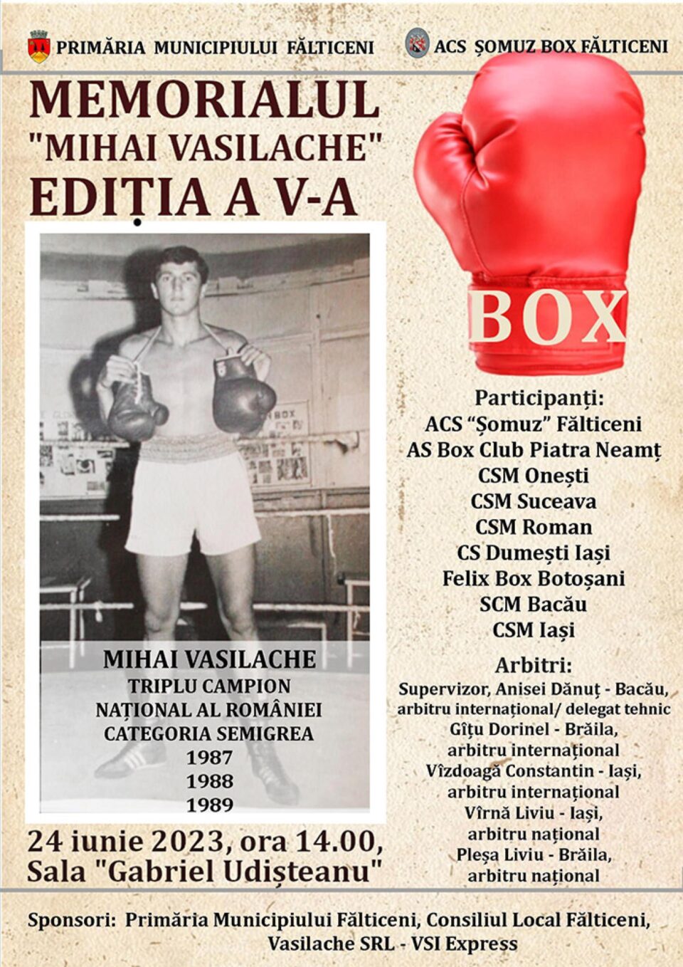 La Fălticeni, Memorialul „Mihai Vasilache” – Ediția a V-a