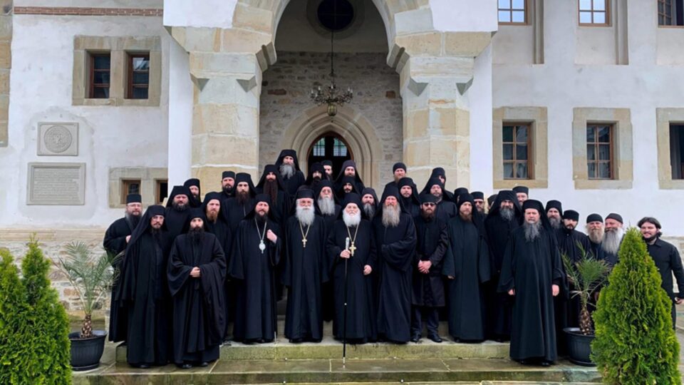 Vizita părintelui Efrem Vatopedinul la Mănăstirea Putna Foto: ziarullumina.ro