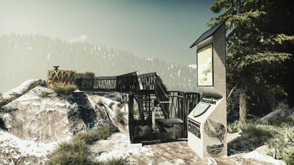 Flutur anunță că pe Piatra Șoimului de pe Rarău va fi construit un spectaculos punct de belvedere de tip skywalk