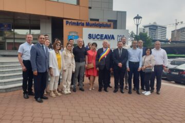 Delegațiile primăriilor partenere cu Suceava, primite de primarul Ion Lungu la sediul municipalității 1