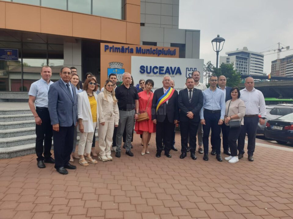 Delegațiile primăriilor partenere cu Suceava, primite de primarul Ion Lungu la sediul municipalității 1