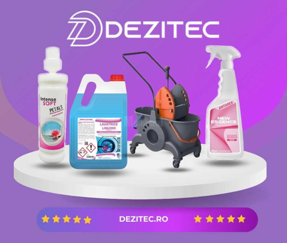 Dezitec – furnizor de produse profesionale pentru igienă și curățenie, vă așteaptă la noul depozit din Suceava, Aleea Dumbrăvii nr 10
