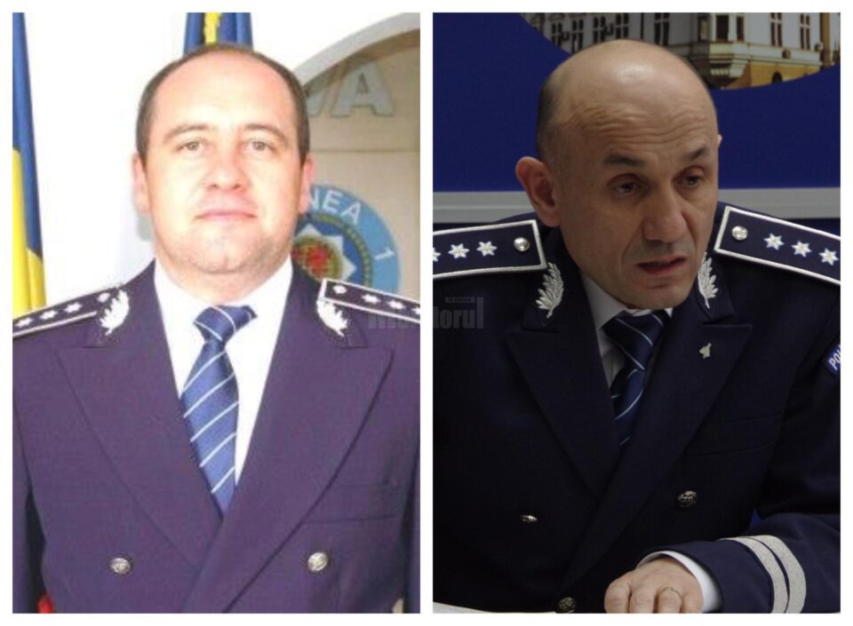 Comisarul-șef Florin Poenari și comisarul-șef Adrian Buga
