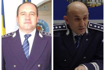 Comisarul-șef Florin Poenari și comisarul-șef Adrian Buga