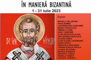 Expoziția atelierului de pictură - icoană în manieră bizantină, la Muzeul de Istorie