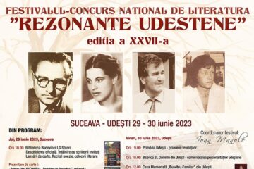 S-au anunțat câștigătorii Festivalului-Concurs Național de Literatură „Rezonanțe Udeștene”, ediția a XXVII-a