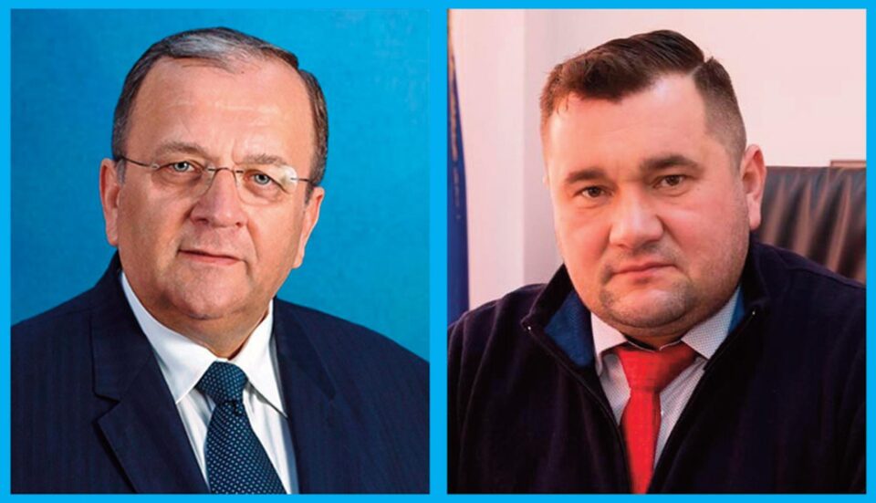 Președintele CJ Suceava, Gheorghe Flutur, și primarul comunei Mitocu Dragomirnei, Radu Reziuc