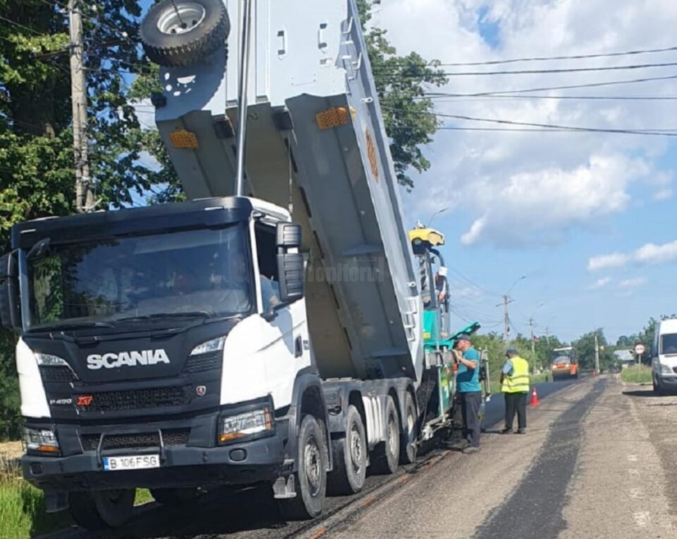Lucrarile de pe DN 2E, zona Vicov