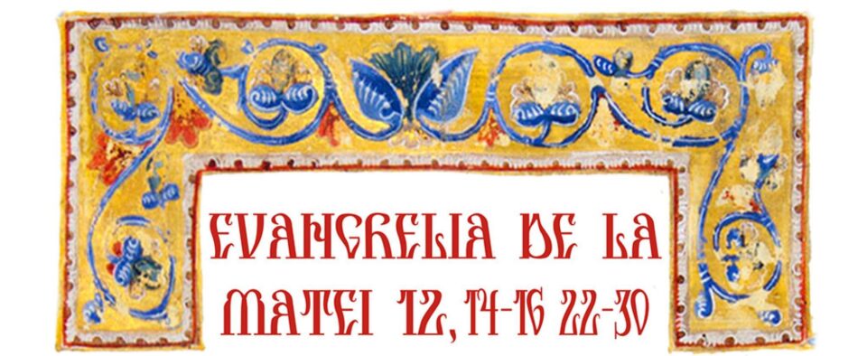Evangelia de la Matei 12, 14-16 22-30