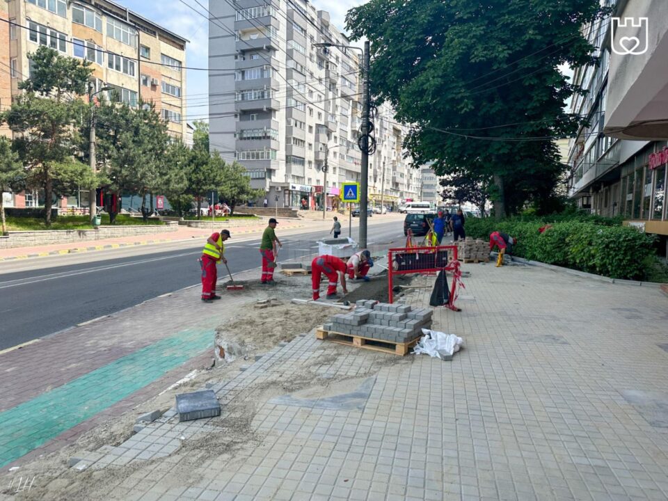 Lucrări în cartierul George Enescu din municipiul Suceava