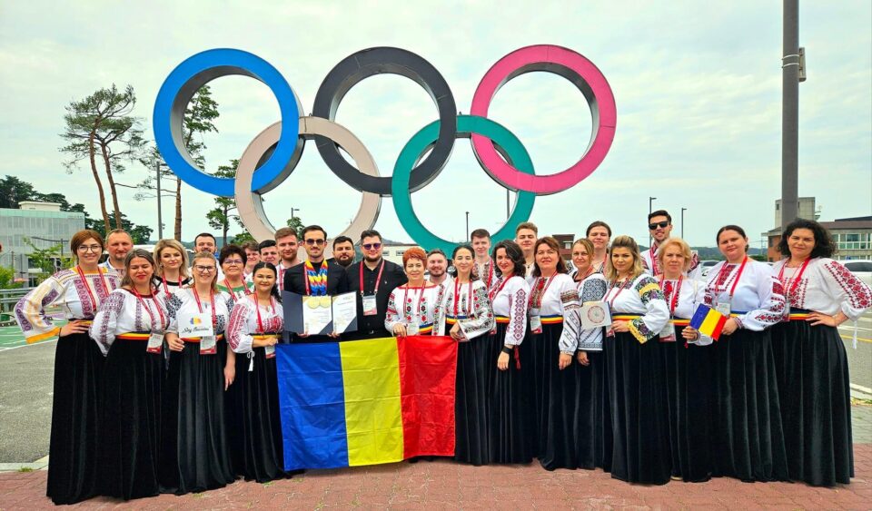 Corala „Ciprian Porumbescu” a câștigat două medalii de aur în Coreea de Sud, la Jocurile Corale Mondiale