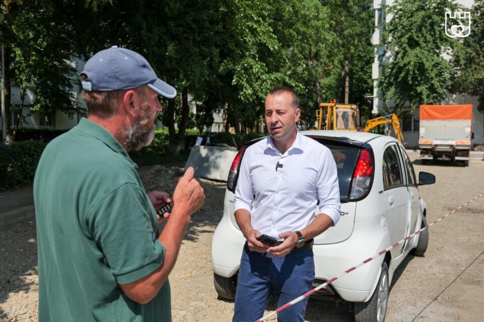 Viceprimarul Lucian Harșovschi a verificat personal stadiul lucrărilor, în șantier