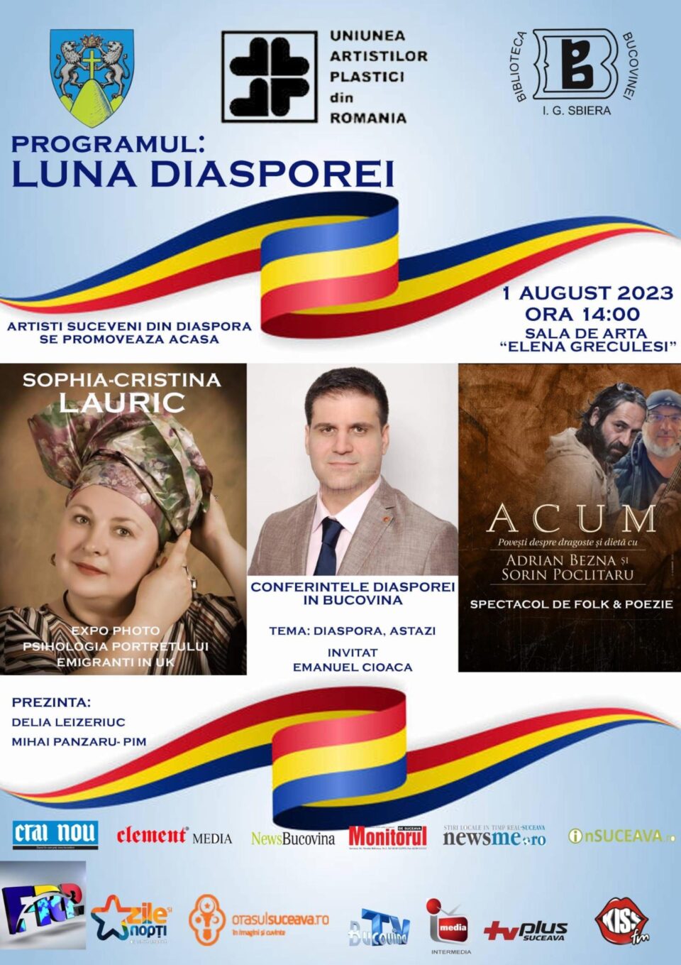 Expoziție de fotografie, conferință și spectacol de folk și poezie, pe 1 august, la Biblioteca Bucovinei Expoziție de fotografie, conferință și spectacol de folk și poezie, pe 1 august, la Biblioteca Bucovinei