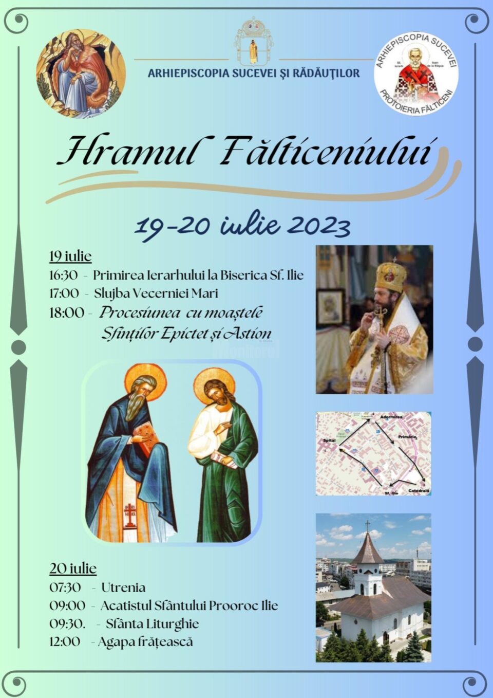Procesiunea religioasă de Sf. Ilie de la Fălticeni va avea loc pe 19 iulie, cu participarea Preasfințitului Părinte Damaschin Dorneanul