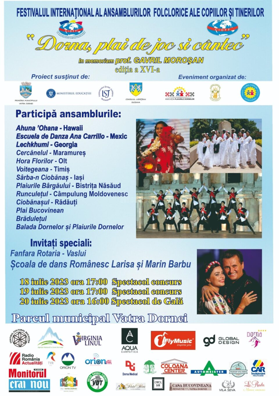 Festival Internațional pentru copii și tineri, la Vatra Dornei