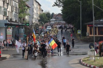 Procesiune religioasă la Fălticeni, de ziua Sfântului Ilie
