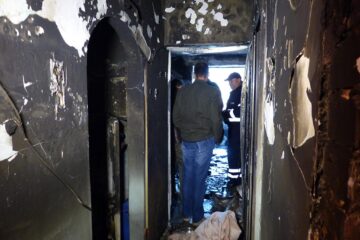 Garsoniera incendiată
