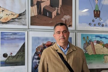 Caricaturistul Ovidiu Ambrozie Bortă - BOA ne-a spus că tema din cest an a fost „Marea resetare”