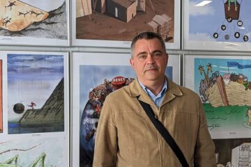 Caricaturistul Ovidiu Ambrozie Bortă - BOA ne-a spus că tema din cest an a fost „Marea resetare”