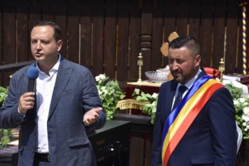 Prefectul Alexandru Moldovan și primarul Valentin Luță