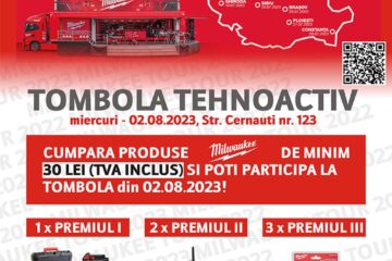 În calitate de distribuitor autorizat al producătorului american MILWAUKEE® TOOL, TEHNOACTIV S.R.L. Suceava organizează evenimentul MILWAUKEE TOUR 2023, eveniment aflat la a 6-a editie