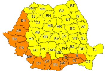 Cod galben și portocaliu de caniculă, vineri