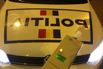 Bărbatul a fost testat cu aparatul etilotest