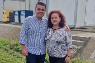 Deputatul PSD de Suceava Gheorghe Șoldan și primarul comunei Berchișești, Violeta Țăran