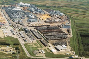 Fabrica EGGER Rădăuți pentru care au început demersurile pentru certificarea SURE a biomasei utilizate în propria centrală de producere a energiei