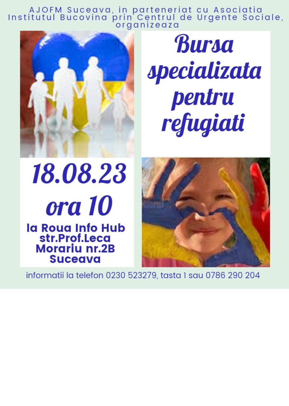 Bursa locurilor de muncă pentru refugiați, săptămâna viitoare, în municipiul Suceava Bursa locurilor de muncă pentru refugiați, săptămâna viitoare, în municipiul Suceava