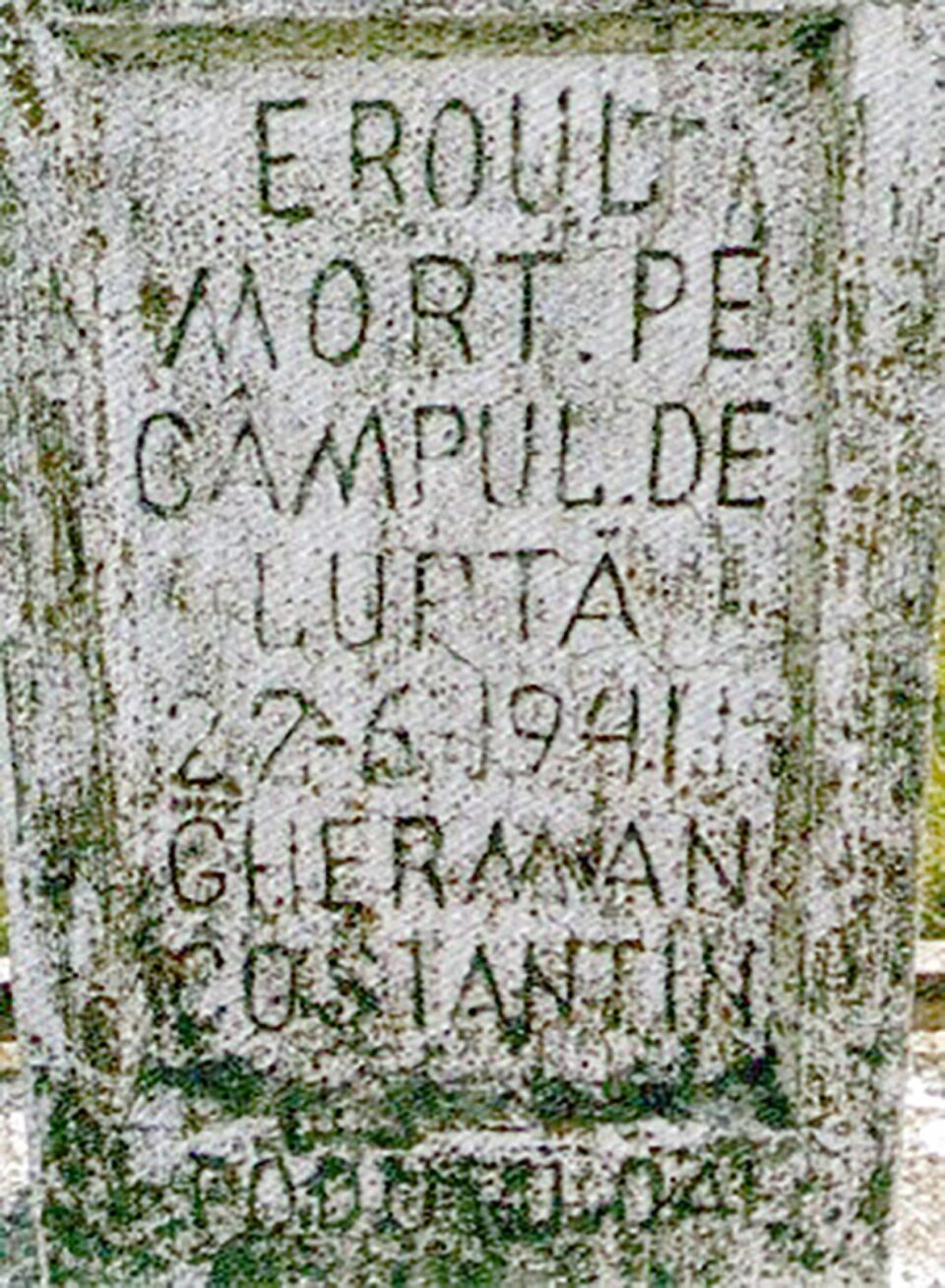 Monumente ale eroilor români din jud. Cernăuți (Nordul Bucovinei)
