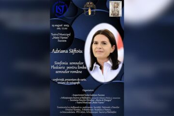 Conferința „Simfonia semnelor. Pledoarie pentru limba semnelor române”, susținută de Adriana Săftoiu, la Teatrul „Matei Vișniec”