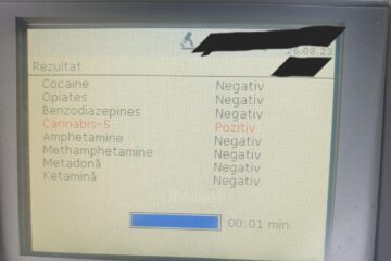 Șofer testat pozitiv la canabis