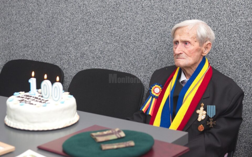 Gheorghe Oacheș - veteranul de război sărbătorit la împlinirea a 100 de ani, la Iacobeni