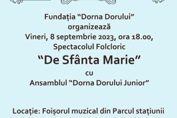 Spectacol folcloric „De Sfânta Marie”, în „Foișorul muzical” din Vatra Dornei