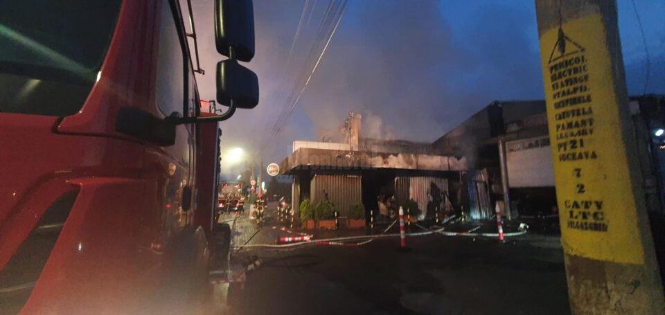 Incendiul a fost foarte puternic