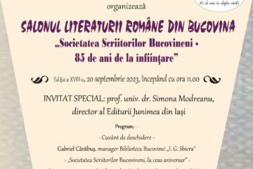 Salonul Literaturii Române din Bucovina, ediția a XVIII-a, la Biblioteca Bucovinei