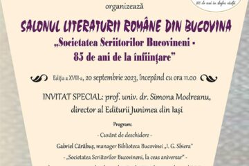 Salonul Literaturii Române din Bucovina, ediția a XVIII-a, la Biblioteca Bucovinei