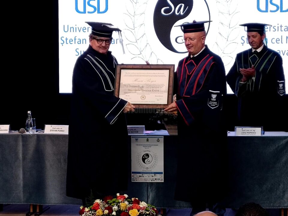 Acordarea titlului de Doctor Honoris Causa profesorului univ. dr. Henri Boyer, la USV