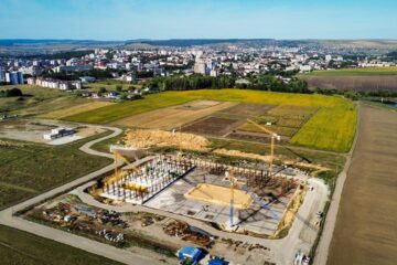 Lucrările la Sala Polivalentă Suceava continuă, cu un subcontractor local, care va turna 2000 mc de beton la finele săptămânii