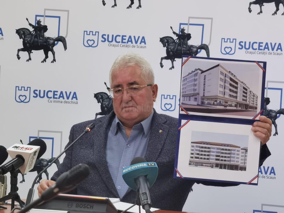 Primarul Sucevei, Ion Lungu, a prezentat cum vor arăta blocurile din Centru după reabilitare Primarul Sucevei, Ion Lungu, a prezentat cum vor arăta blocurile din Centru după reabilitare