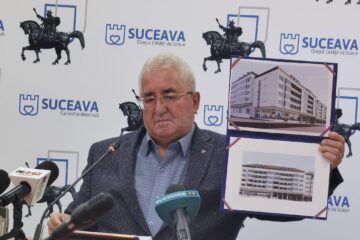 Primarul Sucevei, Ion Lungu, a prezentat cum vor arăta blocurile din Centru după reabilitare