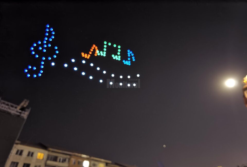 Spectacol cu drone pe cerul Sucevei, la Simfonii de toamnă