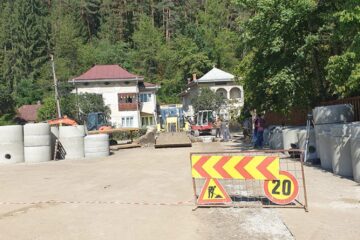 Lucrări la infrastructura de apă și canalizare