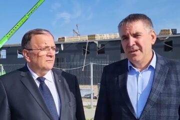 Președintele CJ Suceava, Gheorghe Flutur, și primarul din Siret, Adrian Popoiu