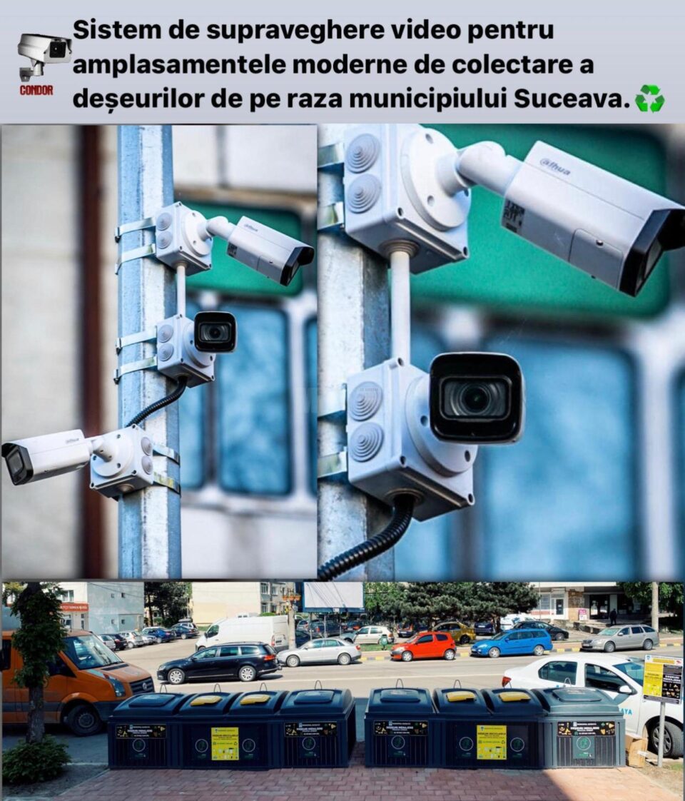 Alte 30 de locații de colectare a deșeurilor din municipiul Suceava vor fi supravegheate video, pentru stoparea abuzurilor Alte 30 de locații de colectare a deșeurilor din municipiul Suceava vor fi supravegheate video, pentru stoparea abuzurilor